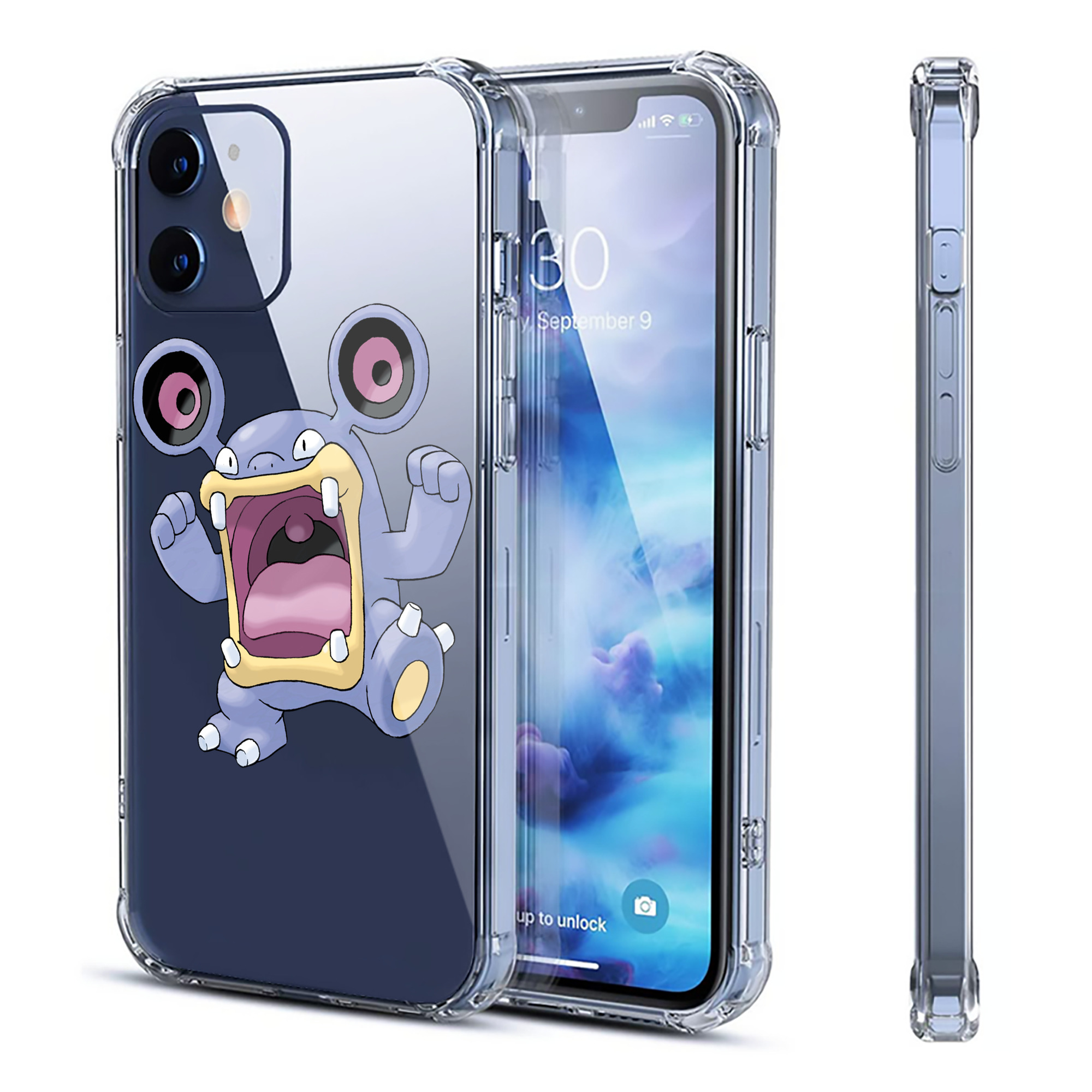 （画像用） ポケットモンスター Pokémon 【iPhone 12シリーズ対応】透明スマホケース（クリアソフトケース）